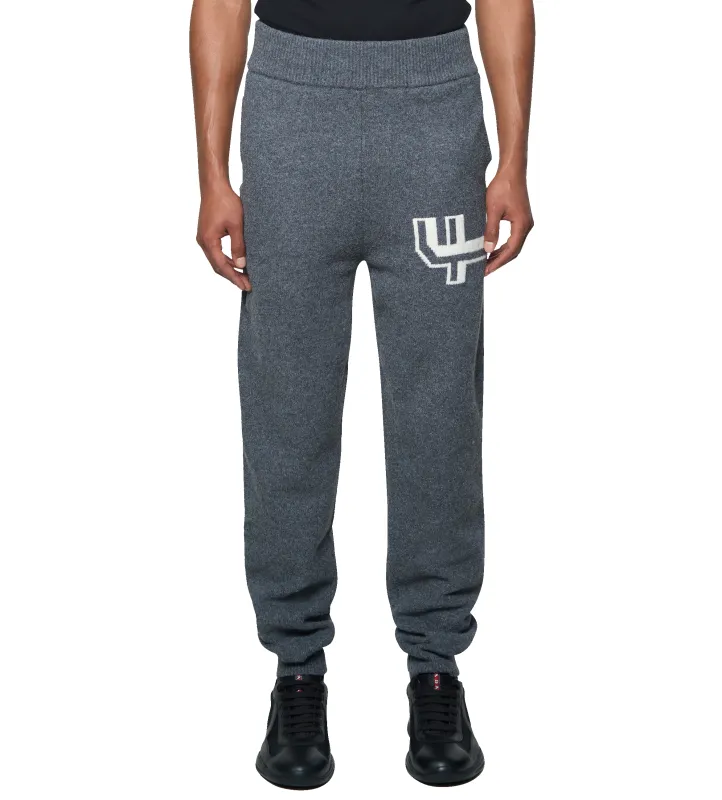 Knitted Pants Cuffed Dark Grey/ White sold by FOUR Amsterdam