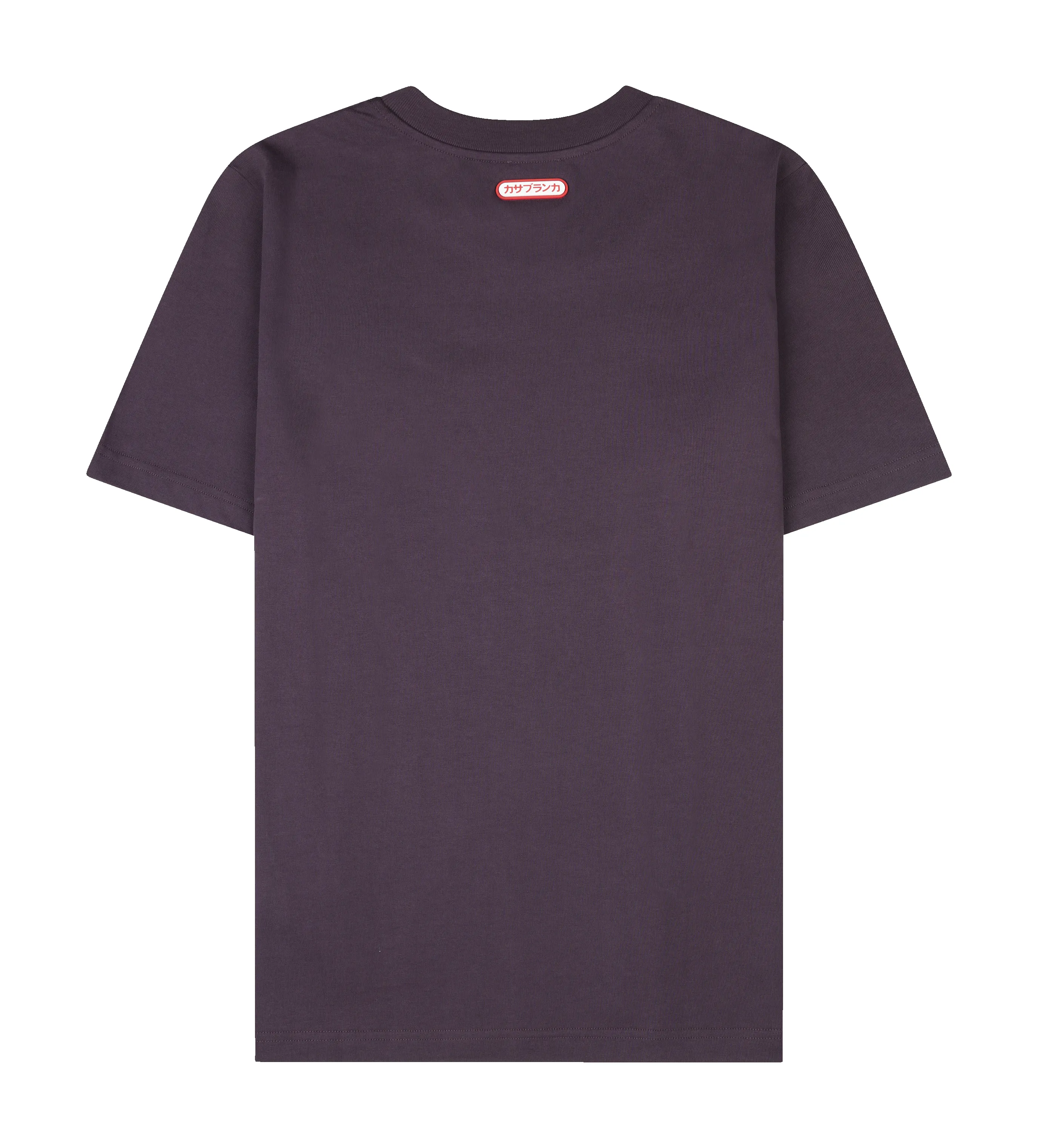 Casablanca Printed Logo T-Shirt in Aubergine sold by FOUR Amsterdam product image thumbnail 2