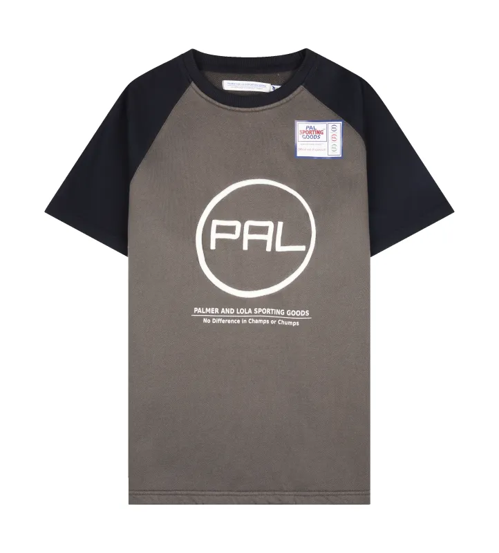 PAL Sporting Goods Box Raglan T-Shirt in Beluga sold by FOUR Amsterdam