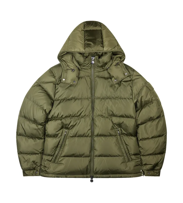 Moncler Maya Matte Short Down Jacket in Green sold by FOUR Amsterdam
