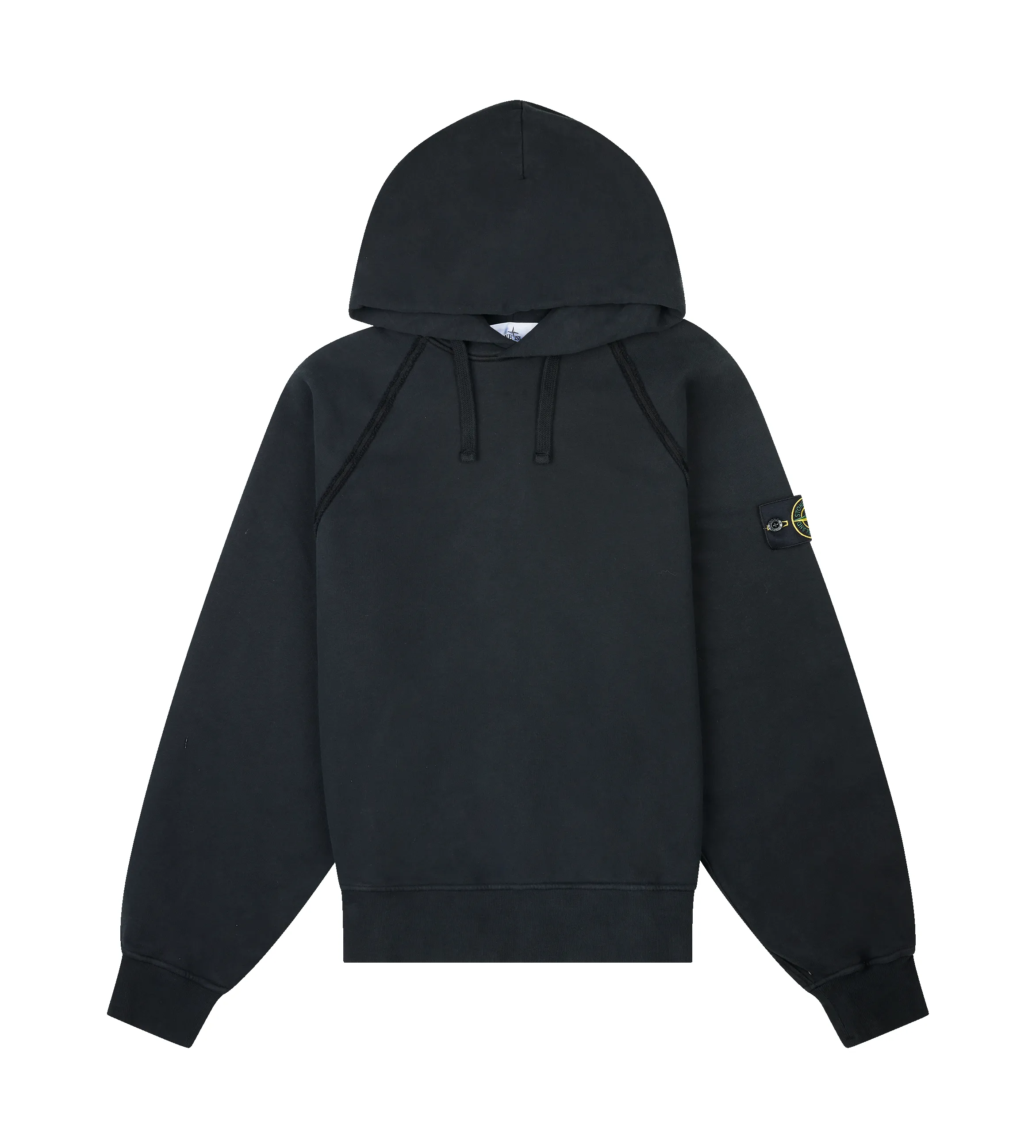 Stone Island Oversized Hooded Sweatshirt in Black sold by FOUR Amsterdam