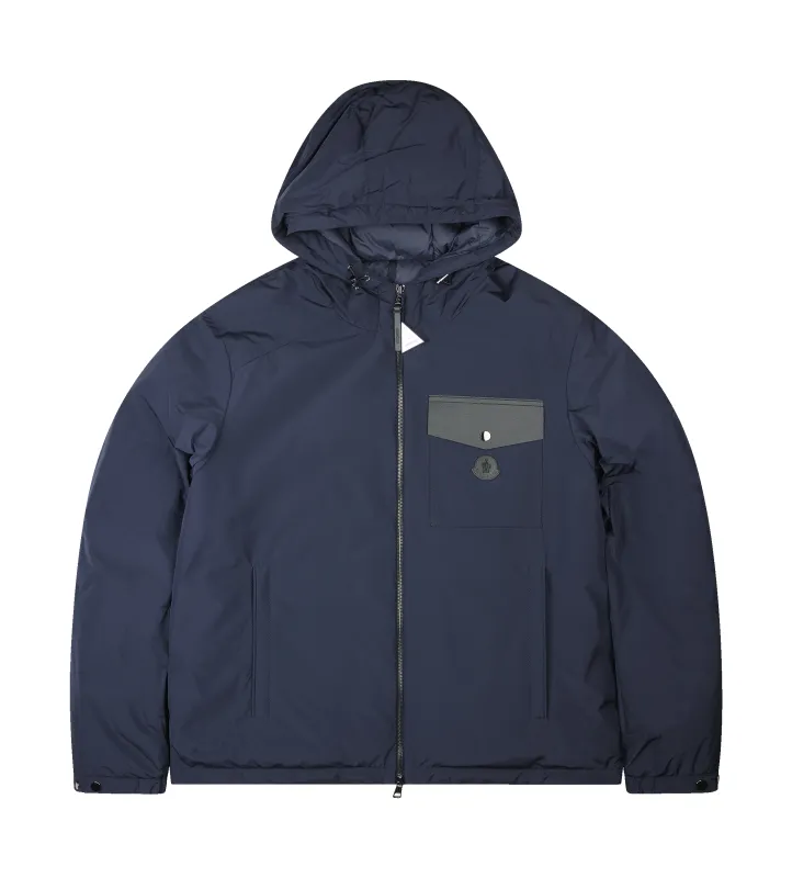 Moncler Nohedes Down Jacket in Navy sold by FOUR Amsterdam