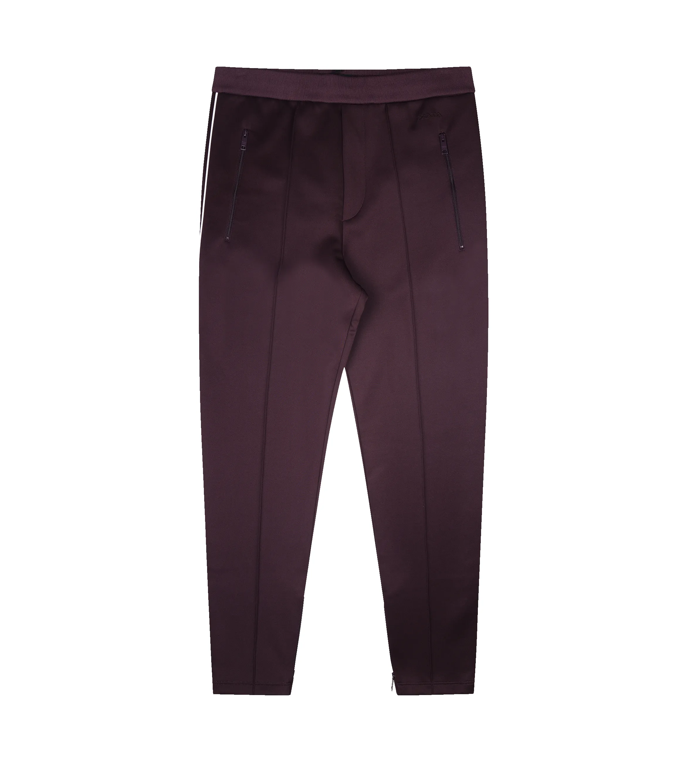 Prada Technical Fabric Joggers in Burgundy sold by FOUR Amsterdam