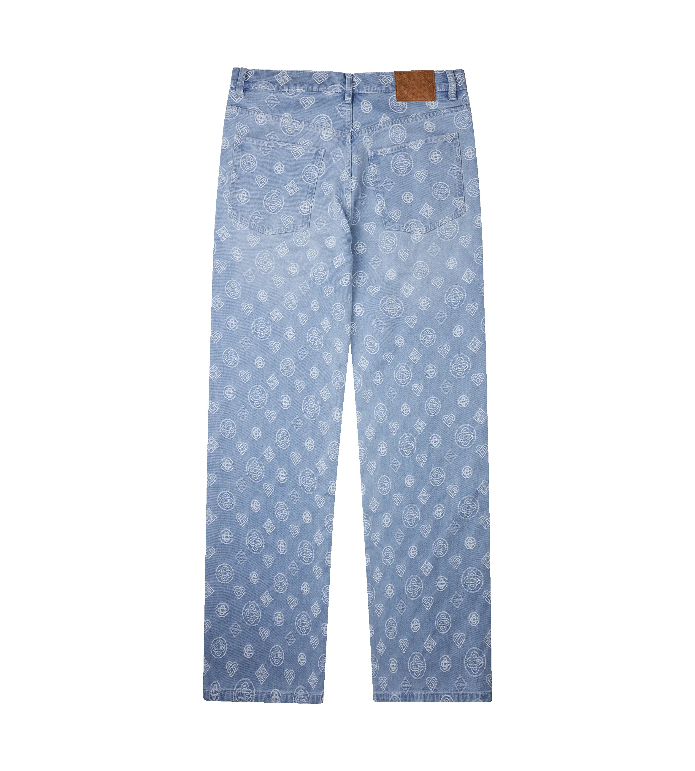Casablanca Denim Monogram Relaxed Fit Jeans in Blue sold by FOUR Amsterdam product image thumbnail 2