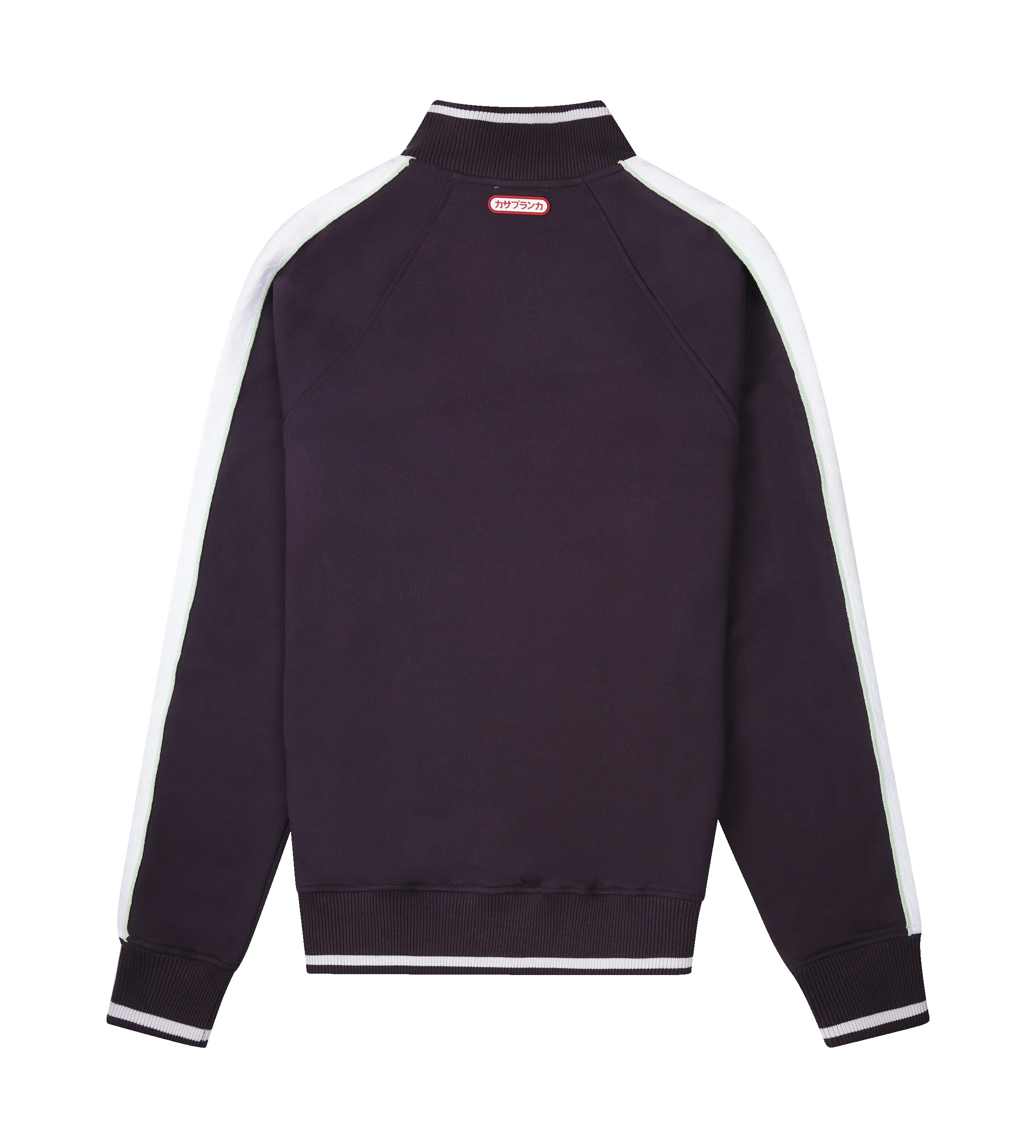 Casablanca Quarter Zip Laurel Sweatshirt in Aubergine sold by FOUR Amsterdam product image thumbnail 2