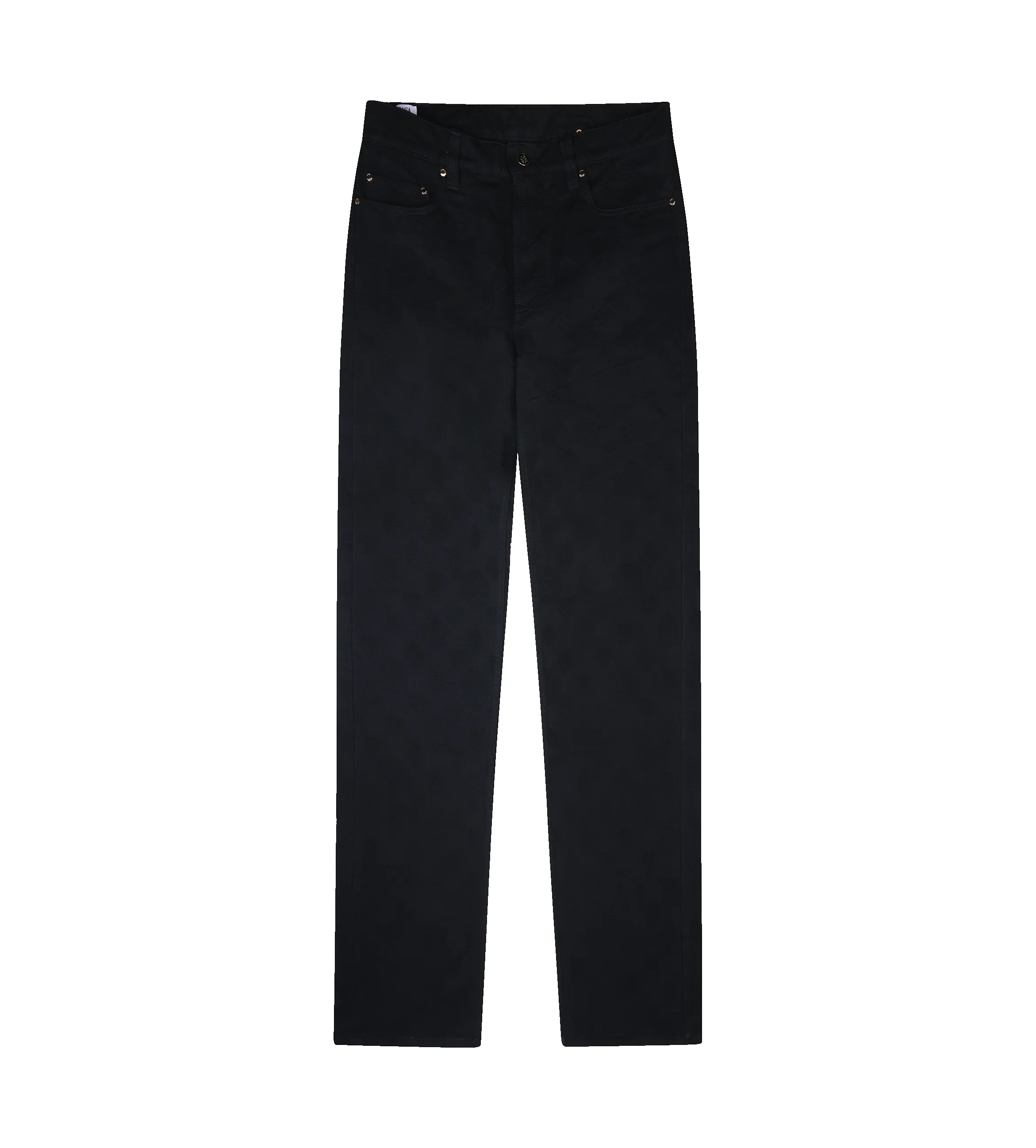 Casablanca Denim Monogram Straight Leg Jeans in Black sold by FOUR Amsterdam