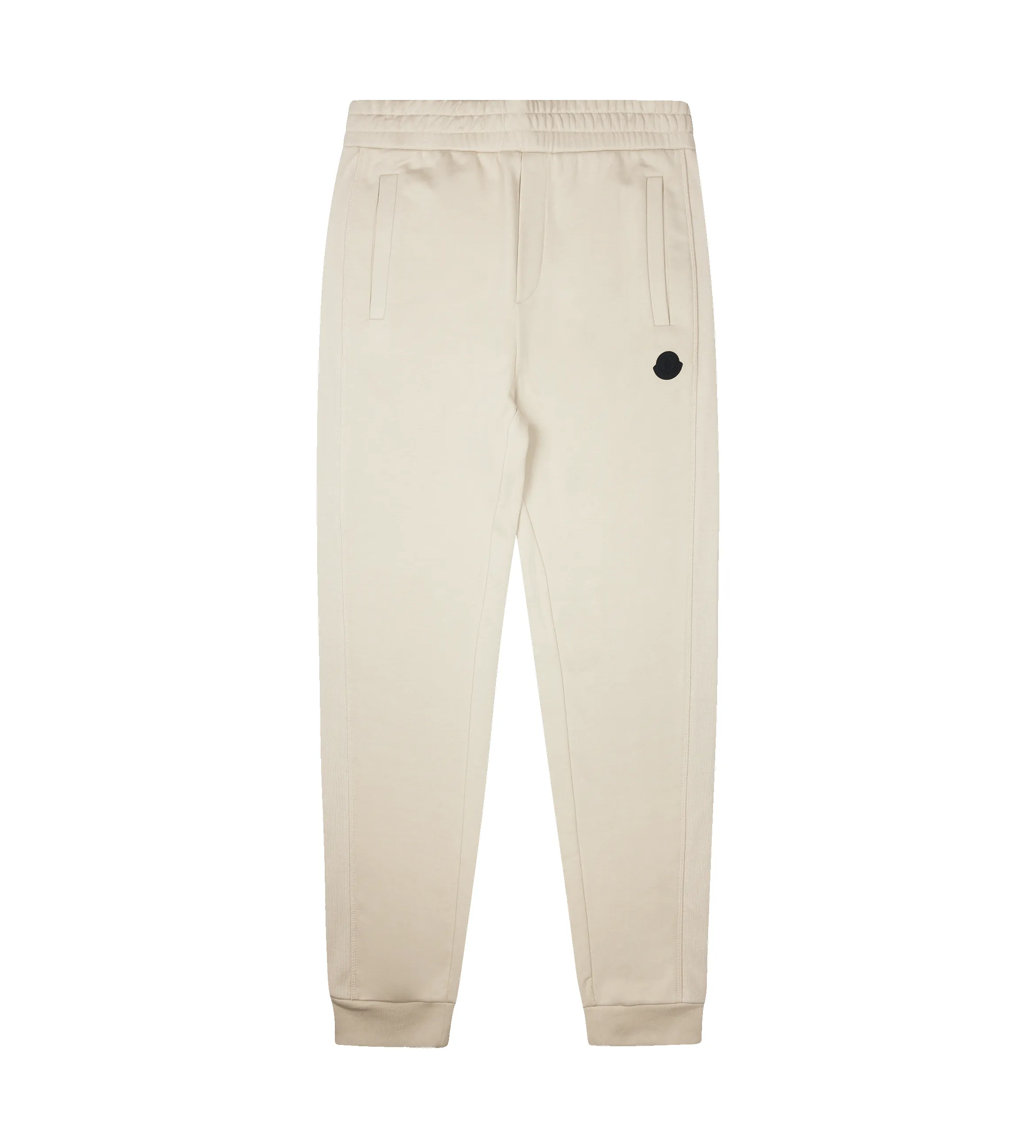 Moncler Tapered Fit Sweatpants in Beige sold by FOUR Amsterdam