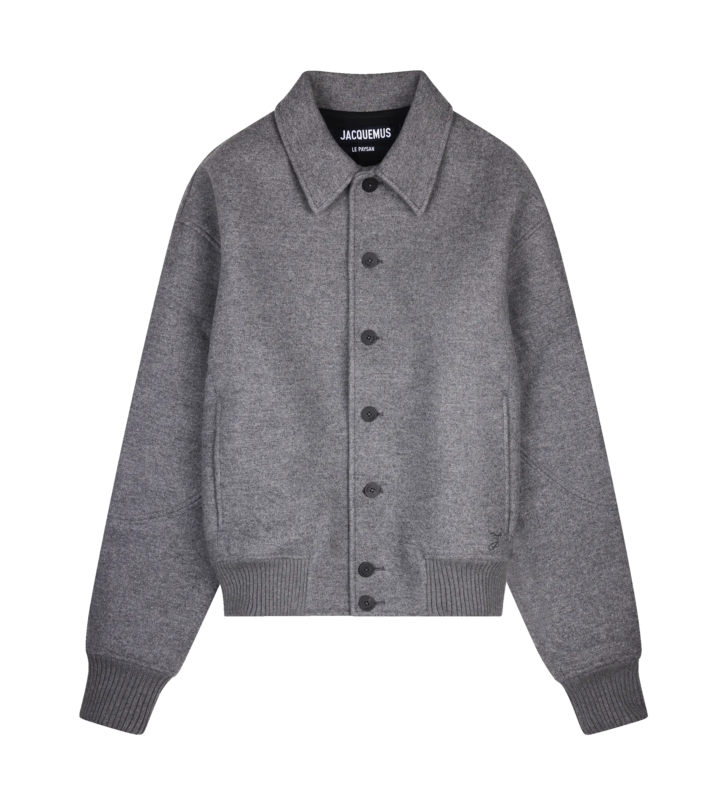Jacquemus The Feltro Bomber Jacket in Grey sold by FOUR Amsterdam