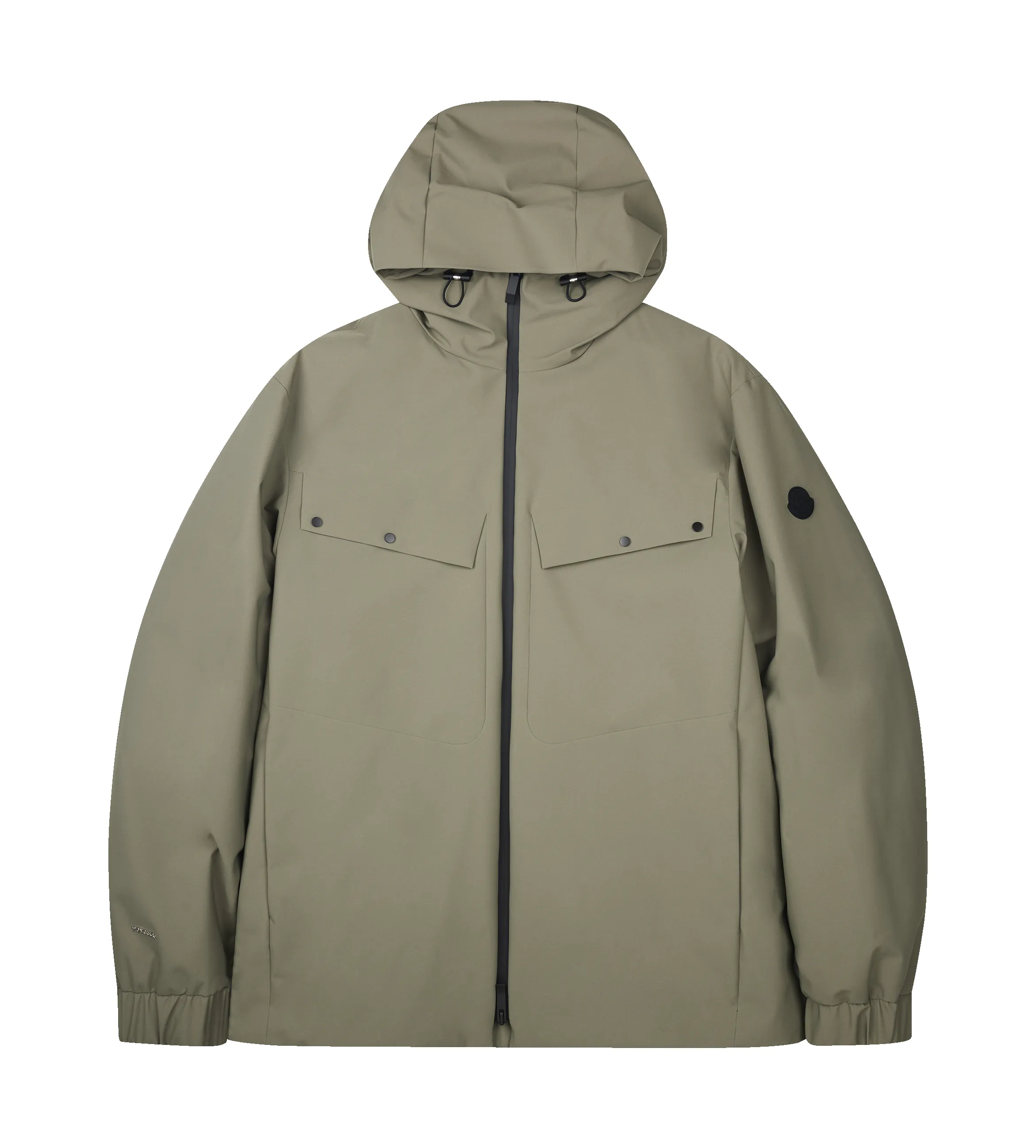 Moncler Escurays Hooded Short Down Jacket in Olive Green sold by FOUR Amsterdam