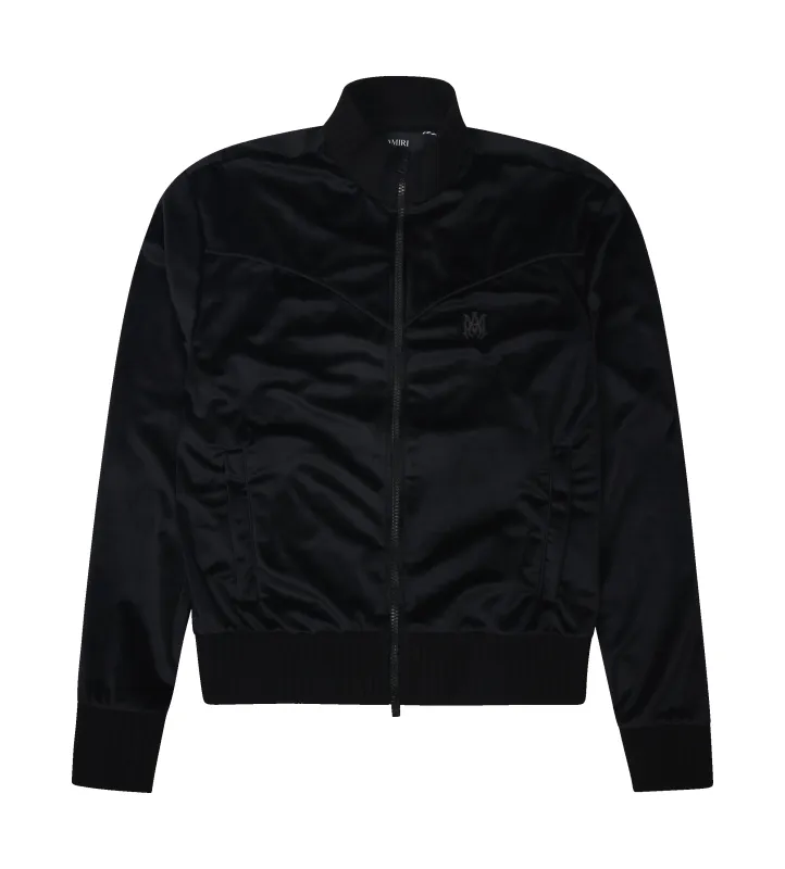 Amiri Velvet Track Jacket in Black sold by FOUR Amsterdam