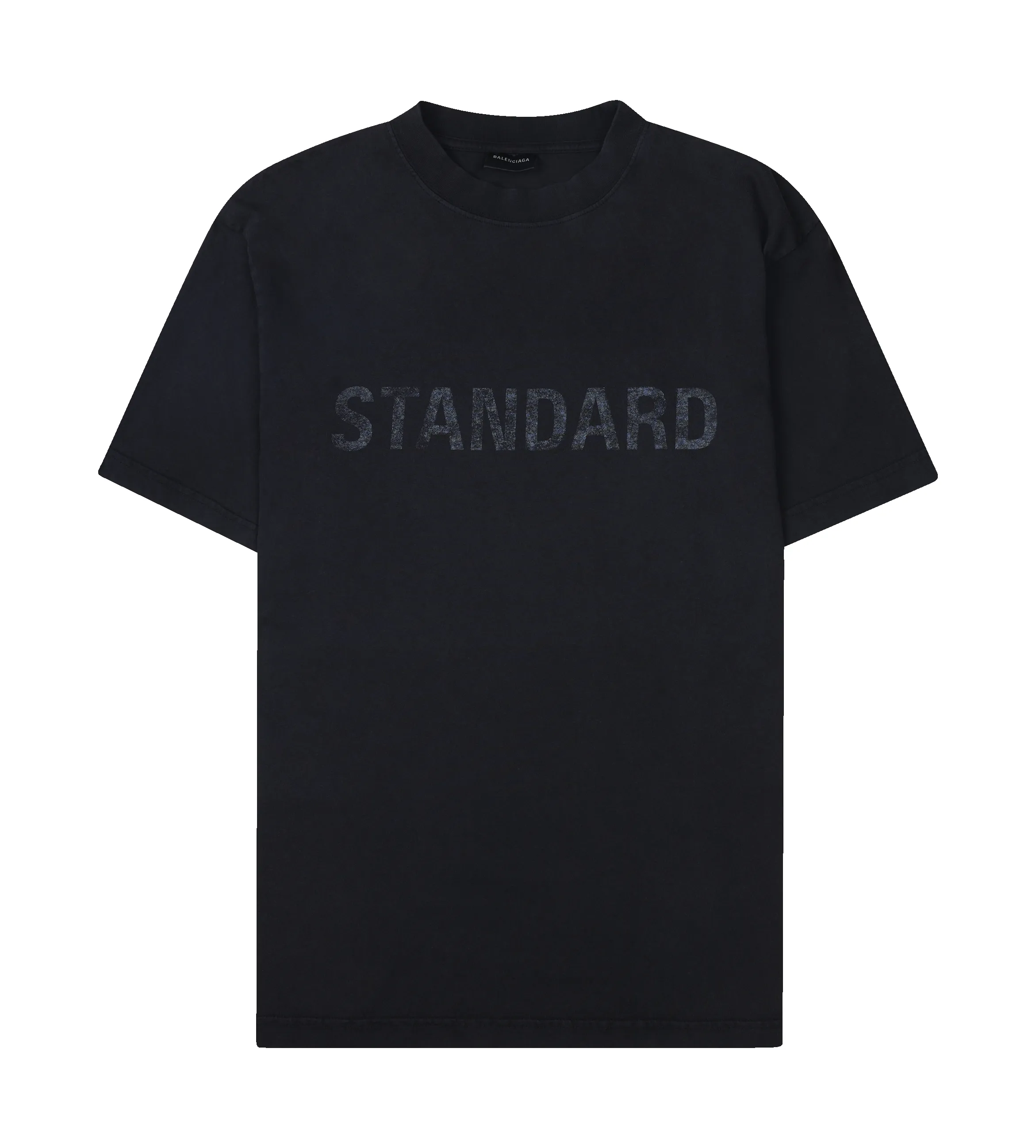Balenciaga Standard T-Shirt Regular Fit Faded Dry Jersey in Black sold by FOUR Amsterdam
