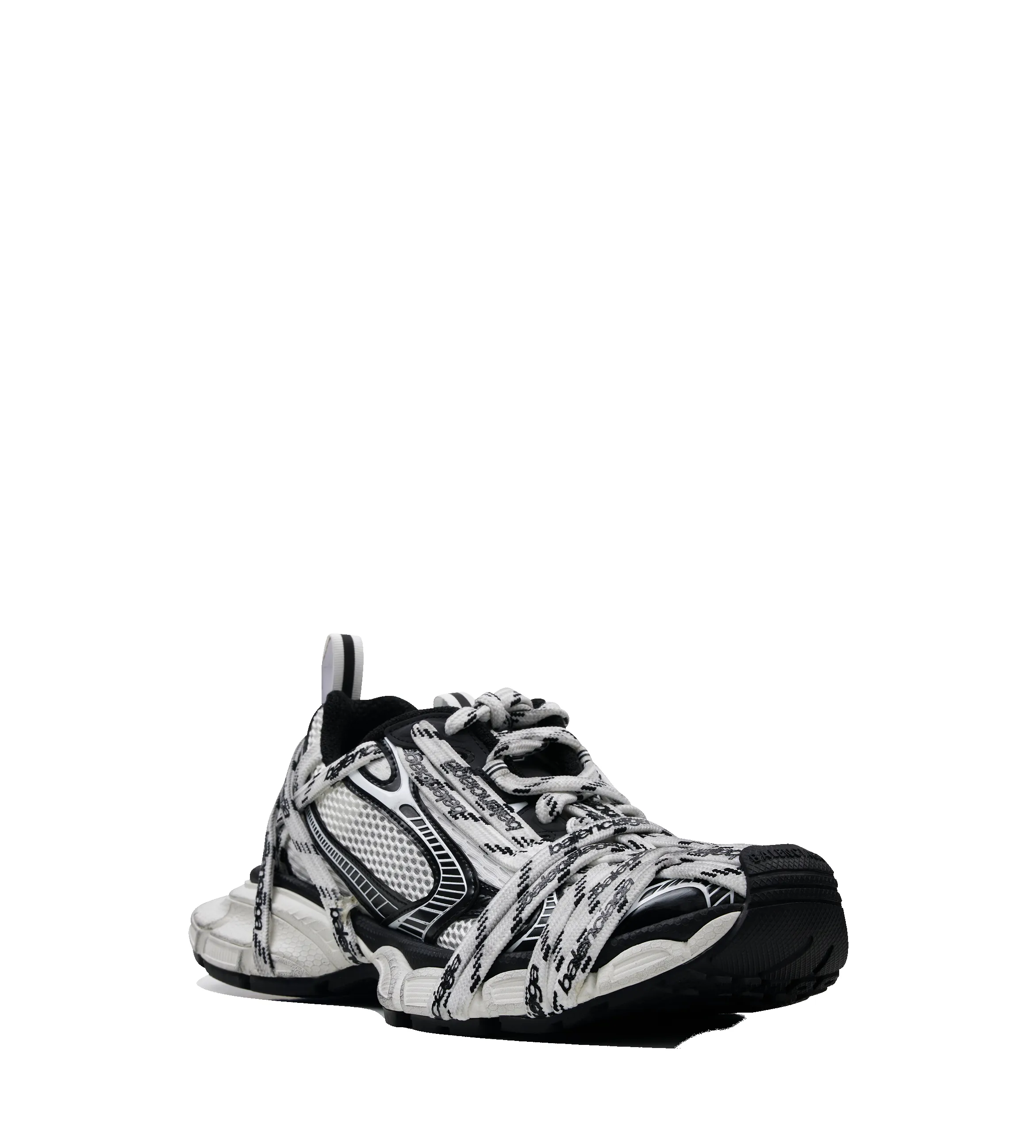 Balenciaga Men’s 3XL Extreme Laces Logo Sneaker in White/Black sold by FOUR Amsterdam product image thumbnail 2