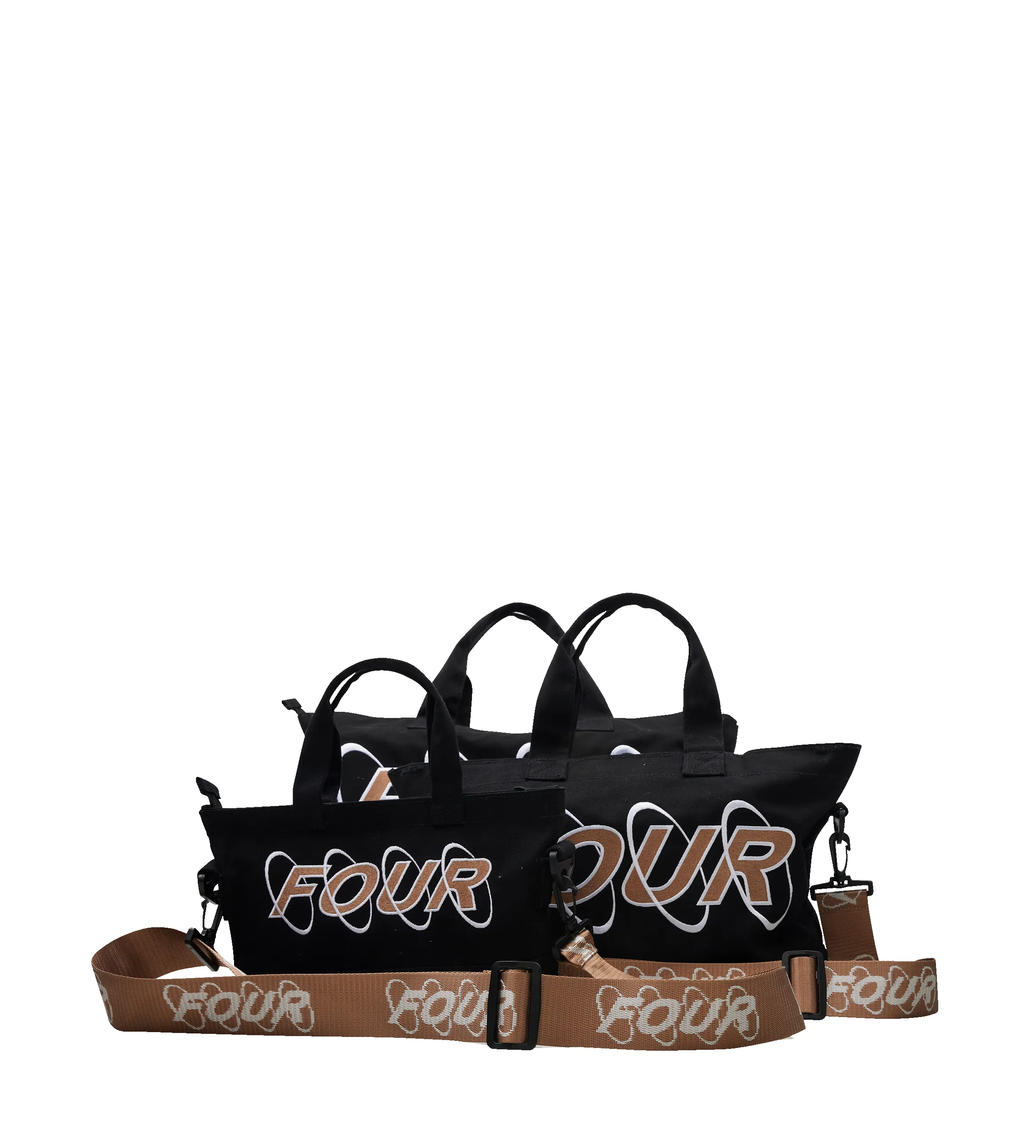 Circles Embroidery Shopper Cappuccino sold by FOUR Amsterdam product image thumbnail 4