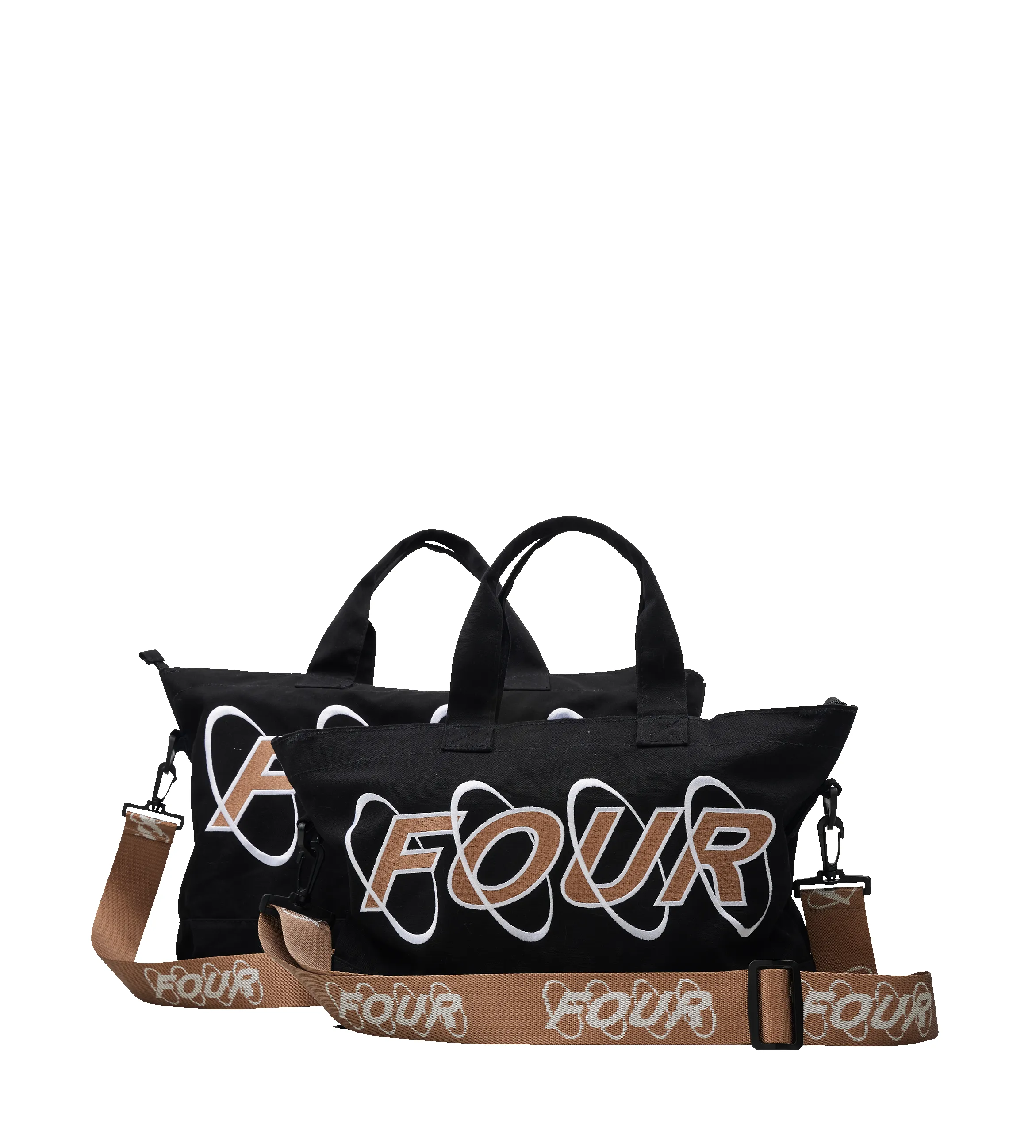 Circles Embroidery Shopper Cappuccino sold by FOUR Amsterdam product image thumbnail 3