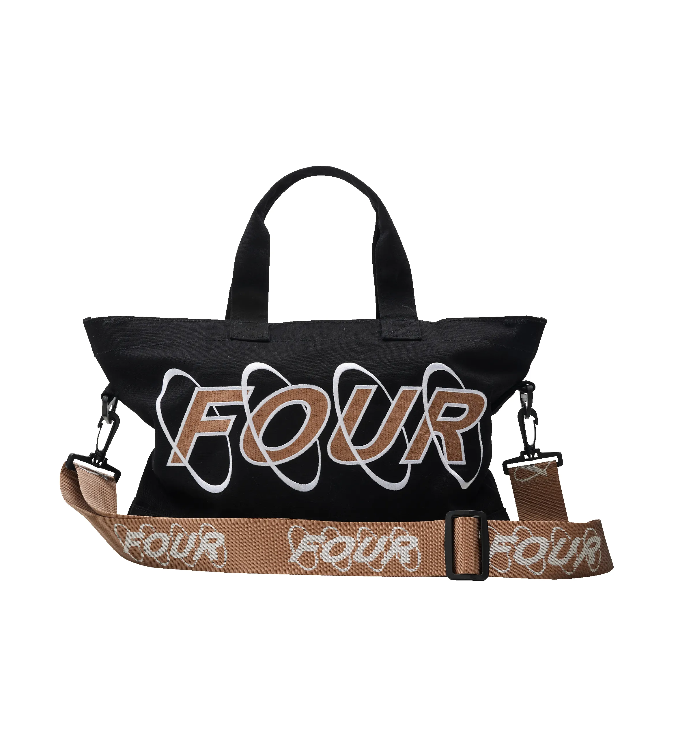 Circles Embroidery Shopper Cappuccino sold by FOUR Amsterdam product image thumbnail 5