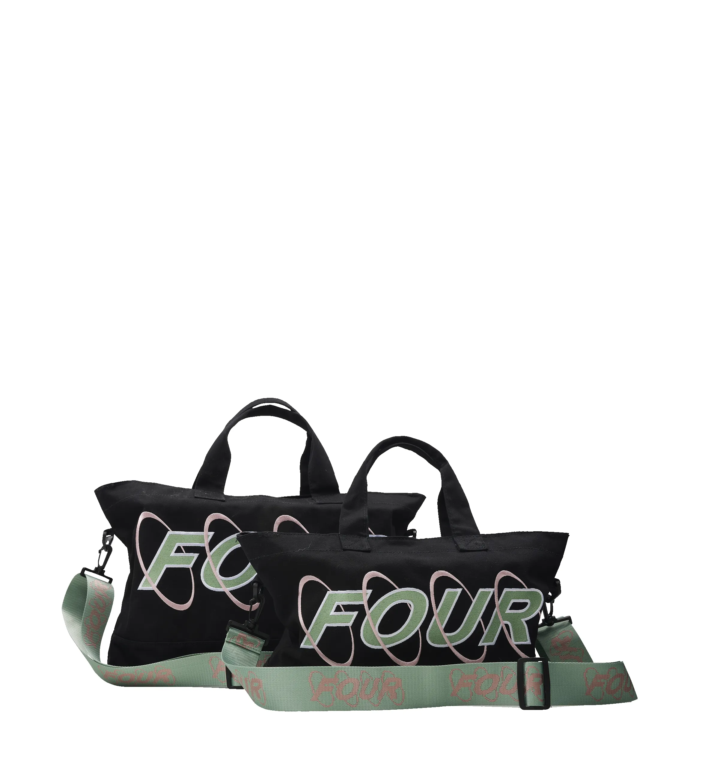 Circles Embroidery Shopper Matcha sold by FOUR Amsterdam product image thumbnail 3