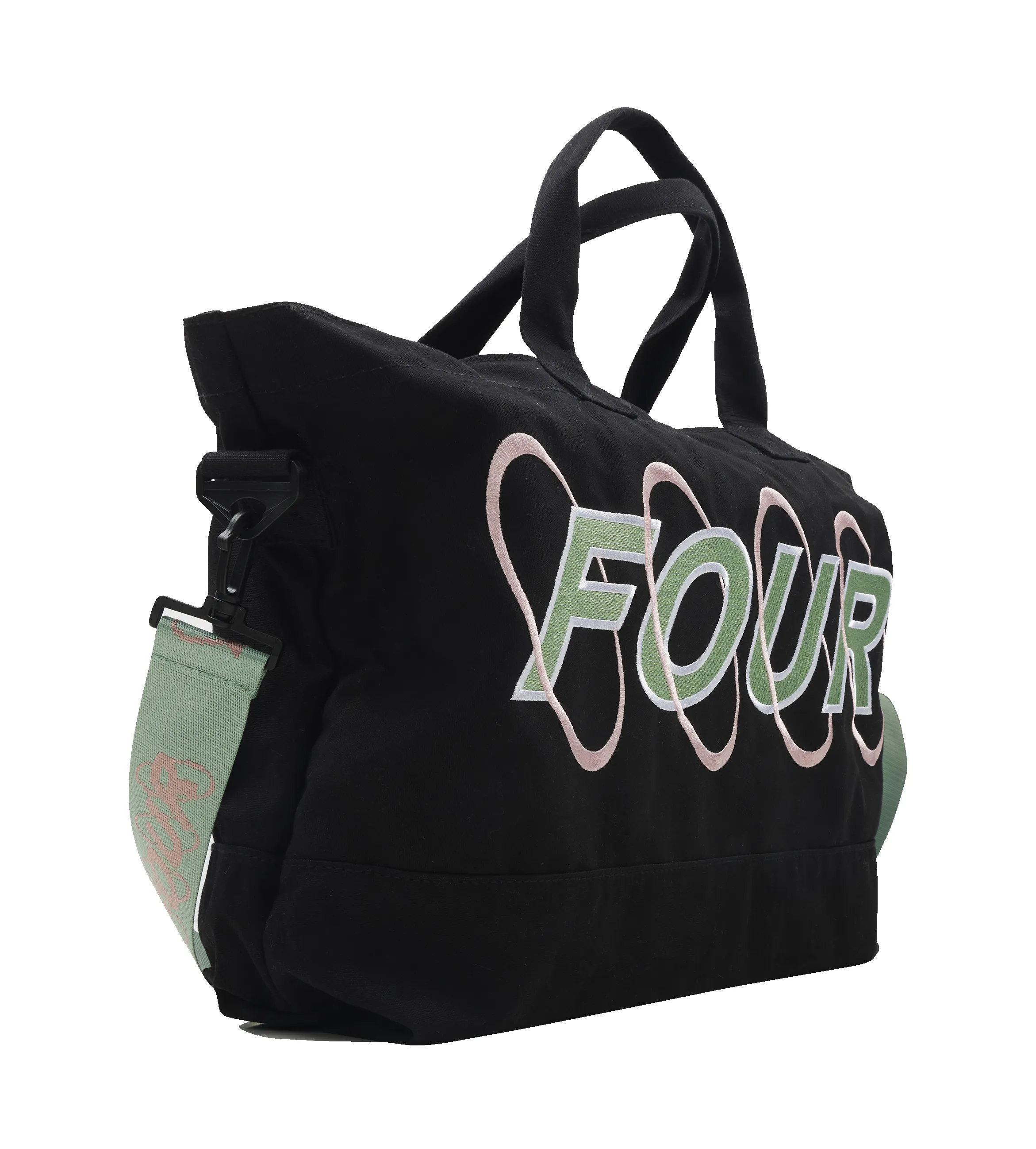 Circles Embroidery Shopper Matcha sold by FOUR Amsterdam product image thumbnail 2