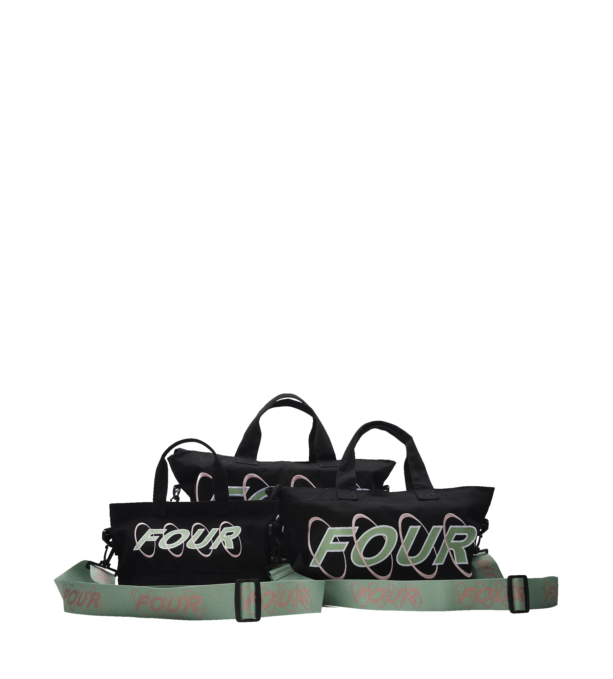 Circles Embroidery Shopper Matcha sold by FOUR Amsterdam product image thumbnail 4