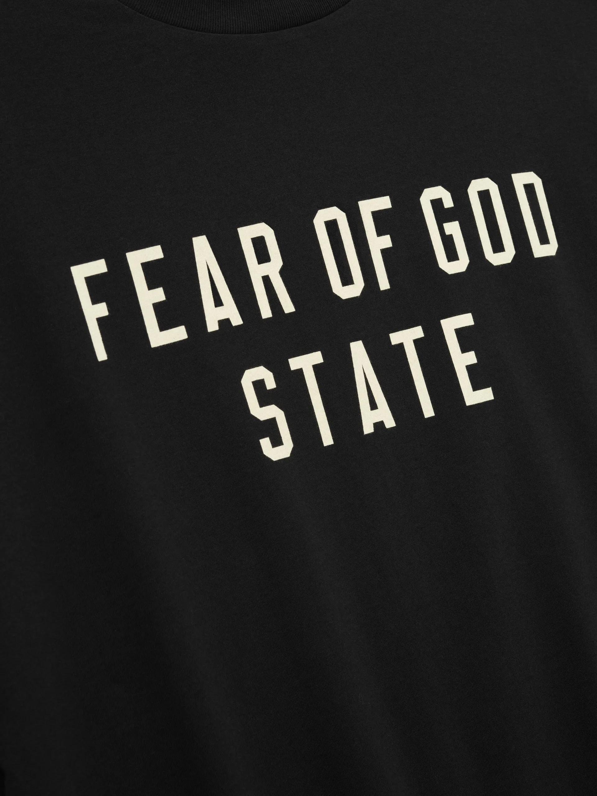 Fear of God ESSENTIALS 90’s Tee in Jet Black sold by FOUR Amsterdam product image thumbnail 3