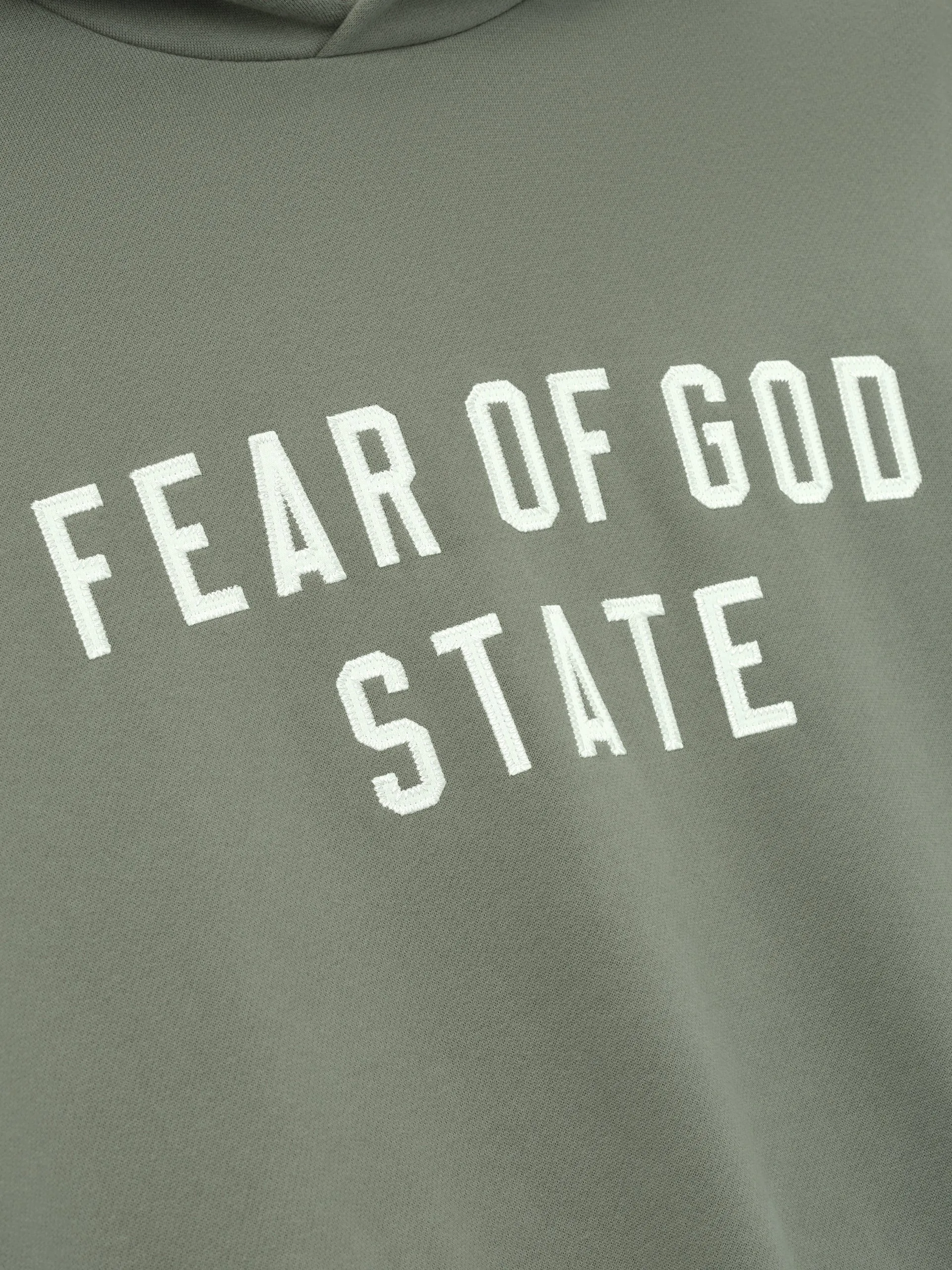 Fear of God ESSENTIALS 90’s Fit Hoodie in Moss Green sold by FOUR Amsterdam product image thumbnail 3