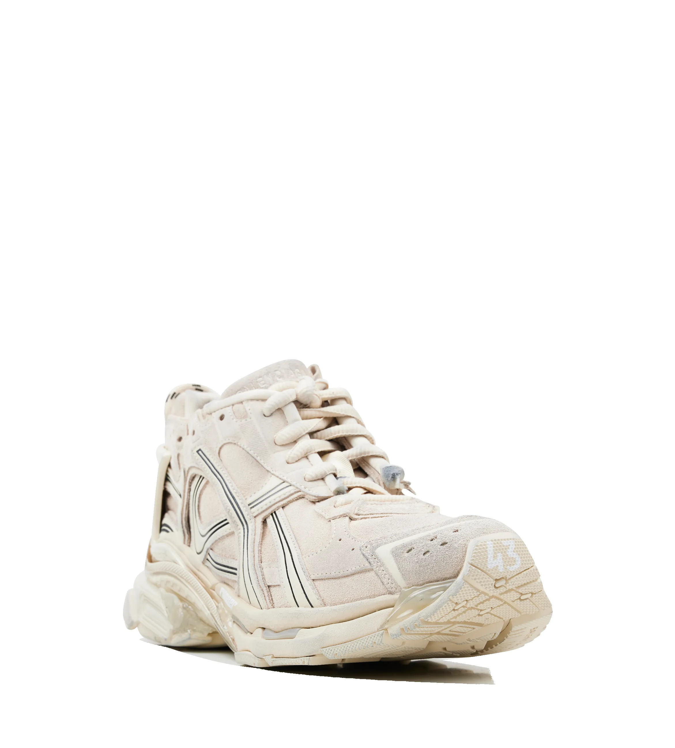 Balenciaga Suede Runner Sneakers in Beige sold by FOUR Amsterdam product image thumbnail 2