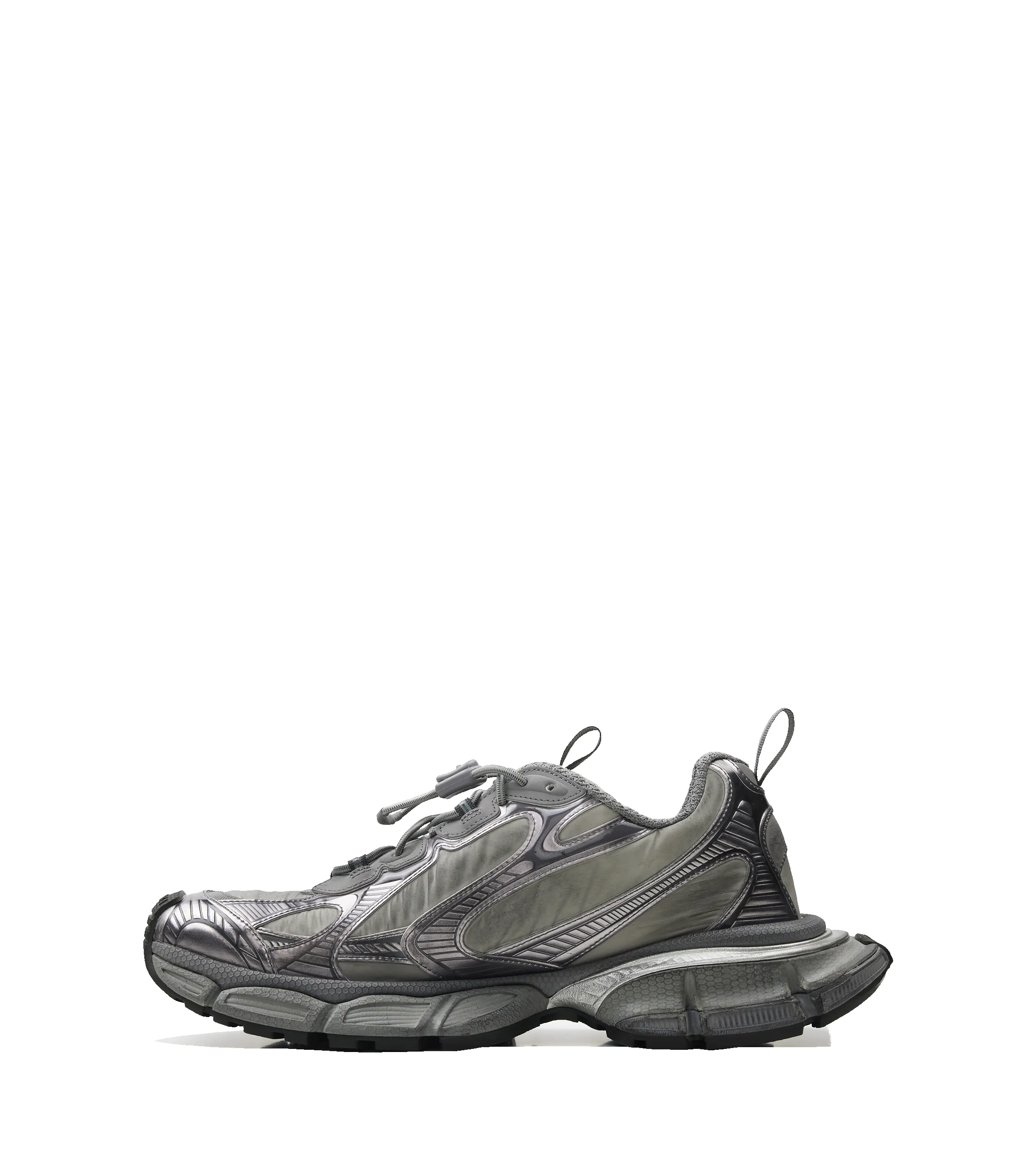 Balenciaga 3XL Panelled Lace-Up Sneakers in Grey sold by FOUR Amsterdam product image thumbnail 3