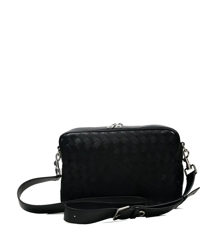 Bottega Veneta Intrecciato Camera Bag in Black sold by FOUR Amsterdam