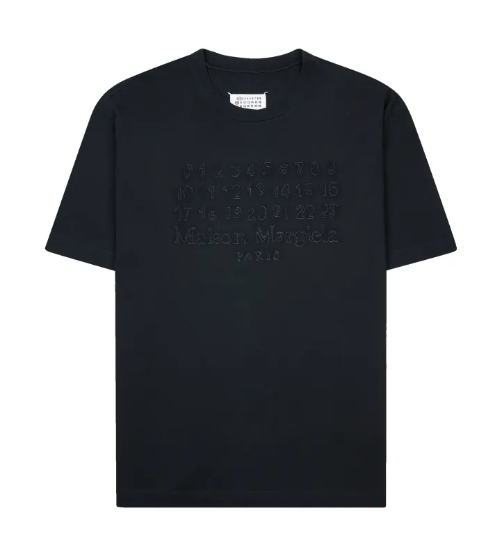 Maison Margiela T-Shirt with Embroidered Logo in Black sold by FOUR Amsterdam
