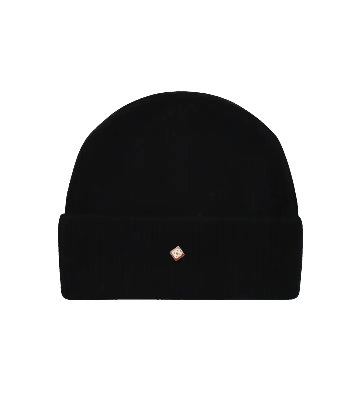 Casablanca Wool Beanie in Black sold by FOUR Amsterdam