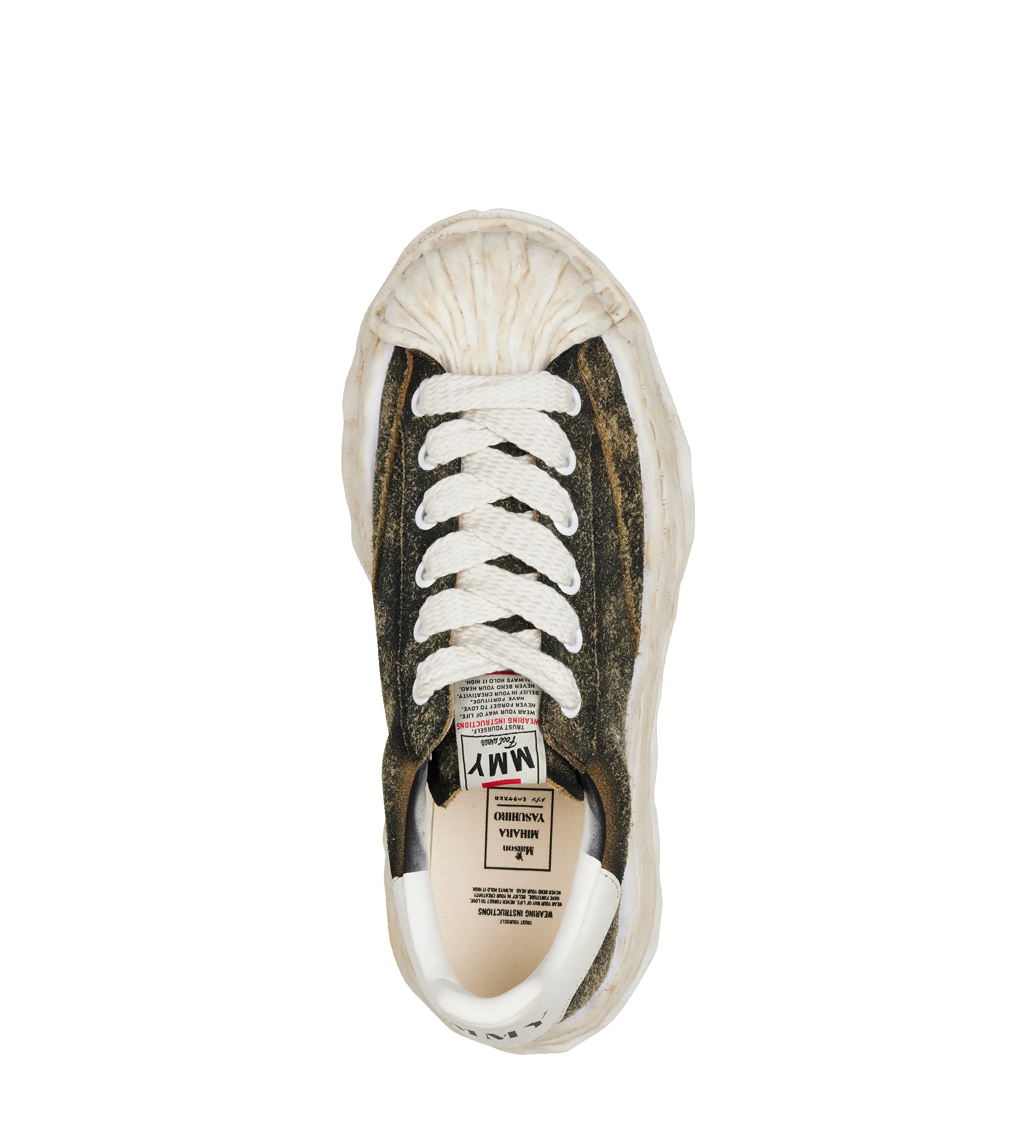 Maison Mihara Yasuhiro Blakey OG Sole Vintage Suede Low-Top Sneaker in Black sold by FOUR Amsterdam product image thumbnail 4