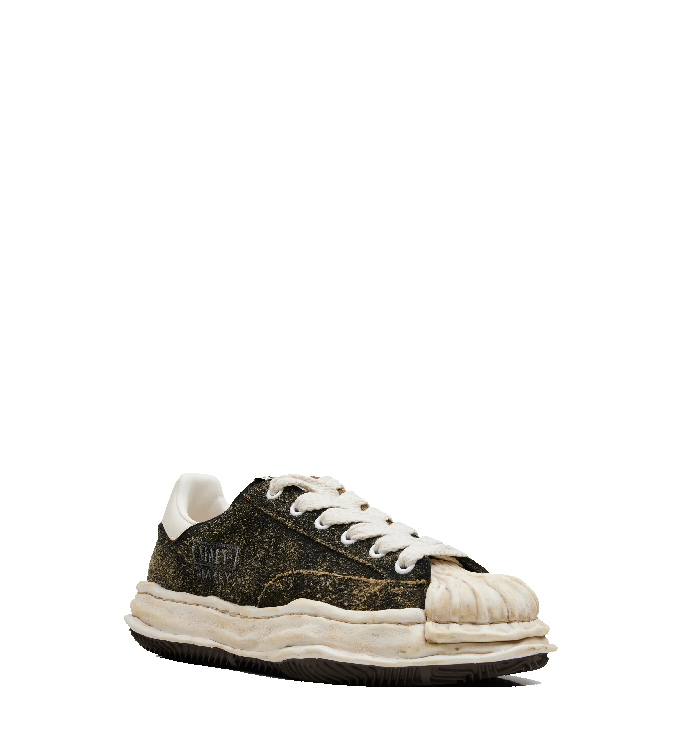 Maison Mihara Yasuhiro Blakey OG Sole Vintage Suede Low-Top Sneaker in Black sold by FOUR Amsterdam product image thumbnail 2