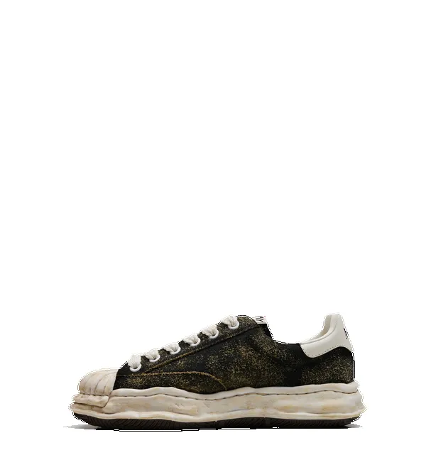 Maison Mihara Yasuhiro Blakey OG Sole Vintage Suede Low-Top Sneaker in Black sold by FOUR Amsterdam product image thumbnail 3