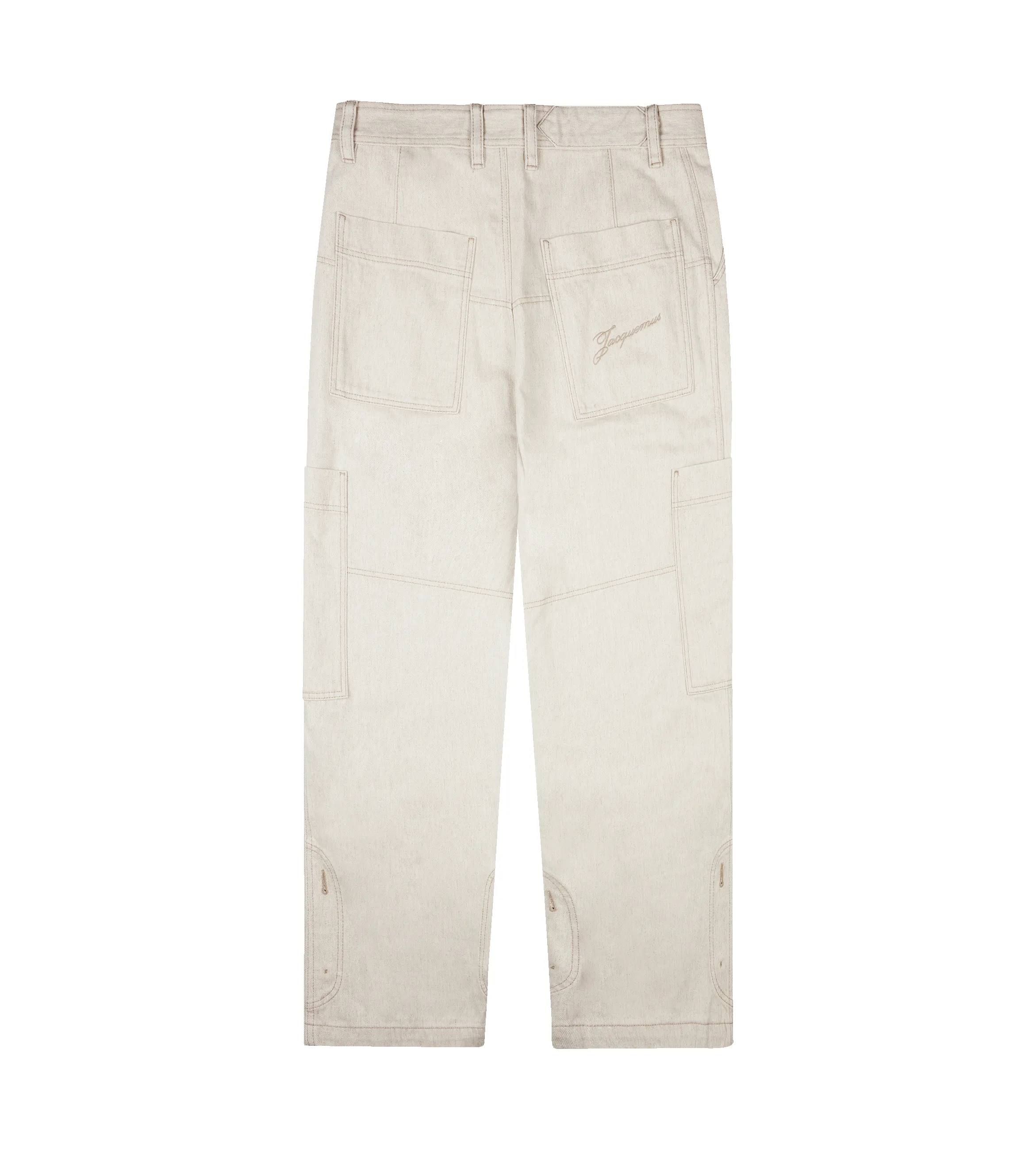 Jacquemus The Carré de-Nîmes Denim Cargo Pants in Light Beige sold by FOUR Amsterdam product image thumbnail 2