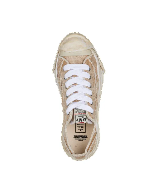 HANK OG Sole Bleach-Wash Denim Canvas Low-Top Sneaker in Beige sold by FOUR Amsterdam product image thumbnail 4