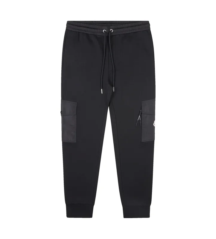 Moncler Cotton Blend Track Pants in Black sold by FOUR Amsterdam