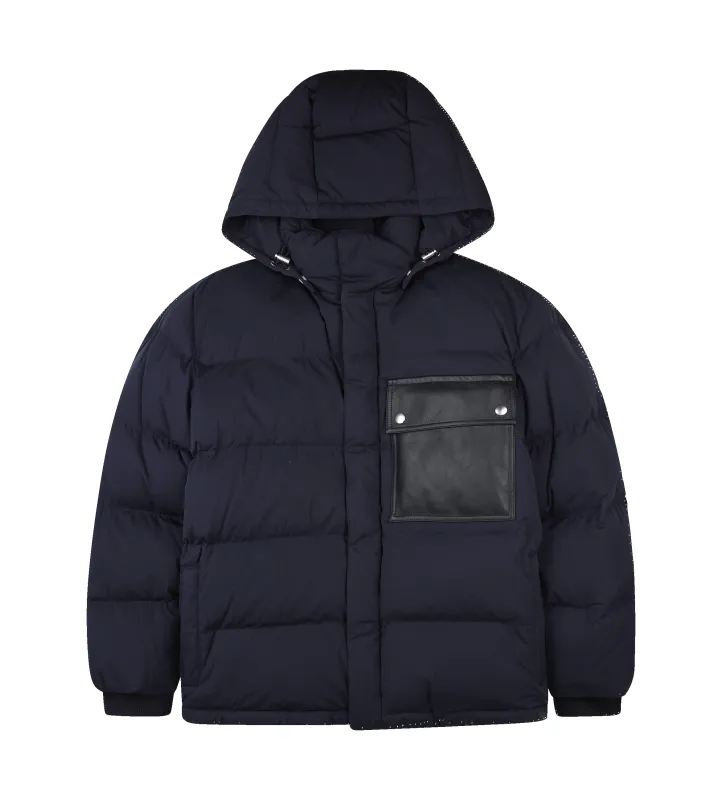 Bottega Veneta Tech Cotton Padded Jacket in Navy Blue made by Bottega Veneta