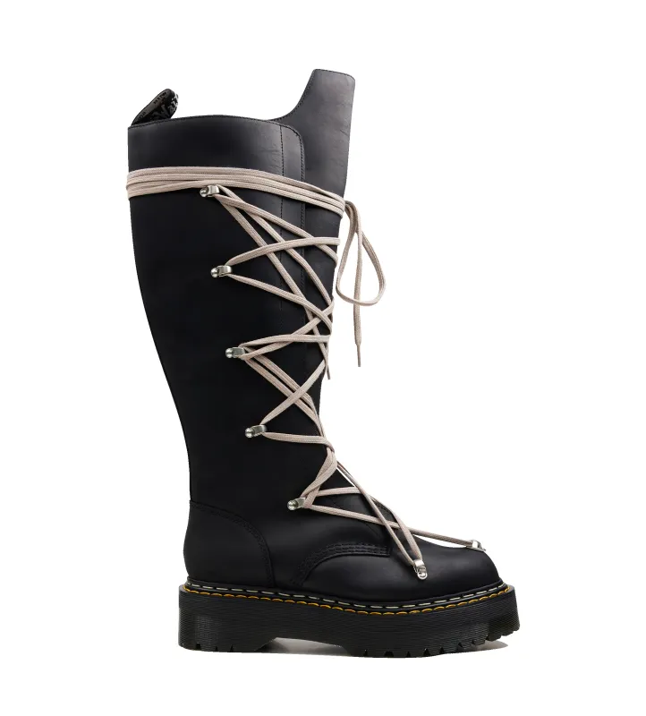 Rick Owens x Dr. Martens 1B60 Quad Sole Pentalace Boot made by Rick Owens