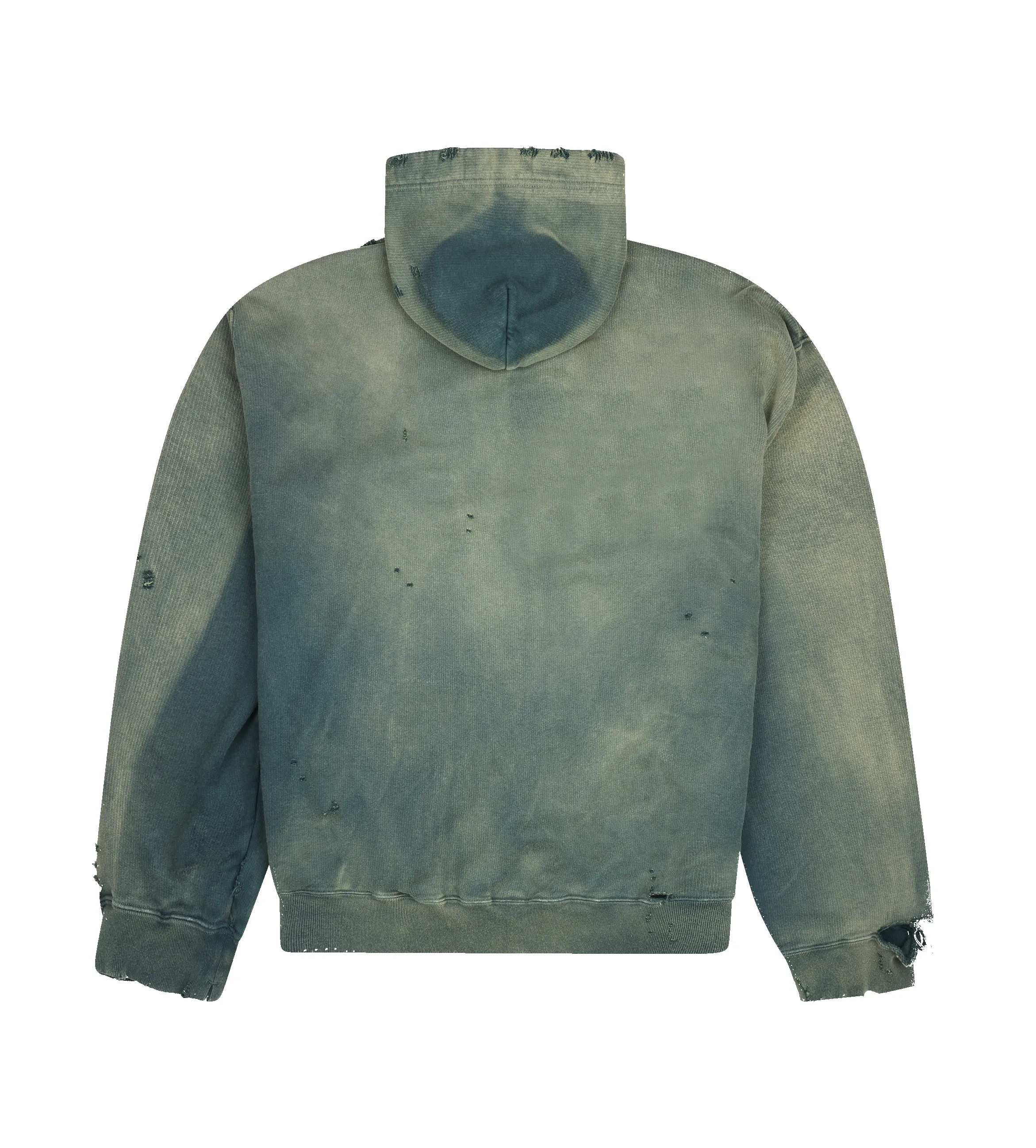 Maison Mihara Yasuhiro Sun Faded Like Zip-Up Hoodie in Black sold by FOUR Amsterdam product image thumbnail 2