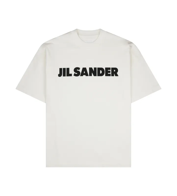 Jil Sander Logo T-Shirt in White made by Jil Sander