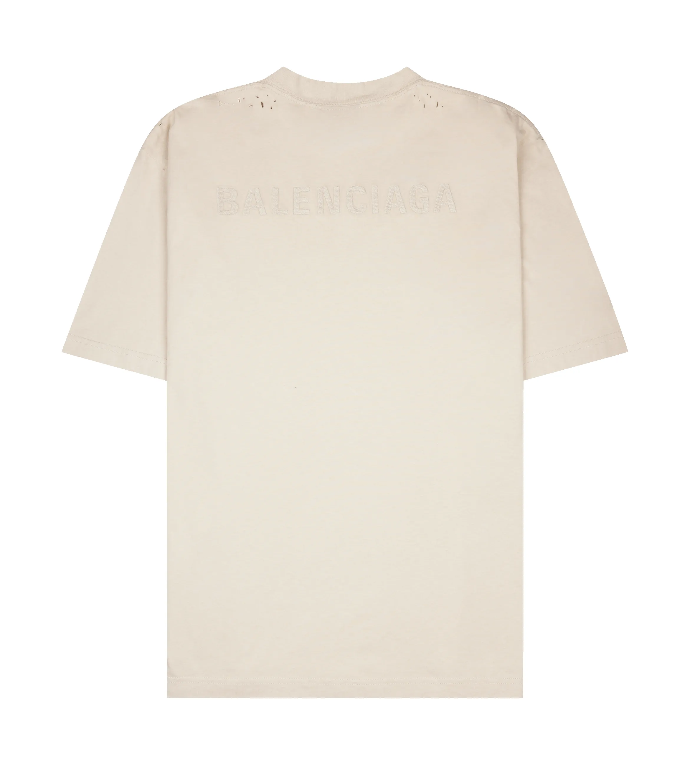 Balenciaga Logo-Embroidered T-Shirt in Light Beige sold by FOUR Amsterdam product image thumbnail 2