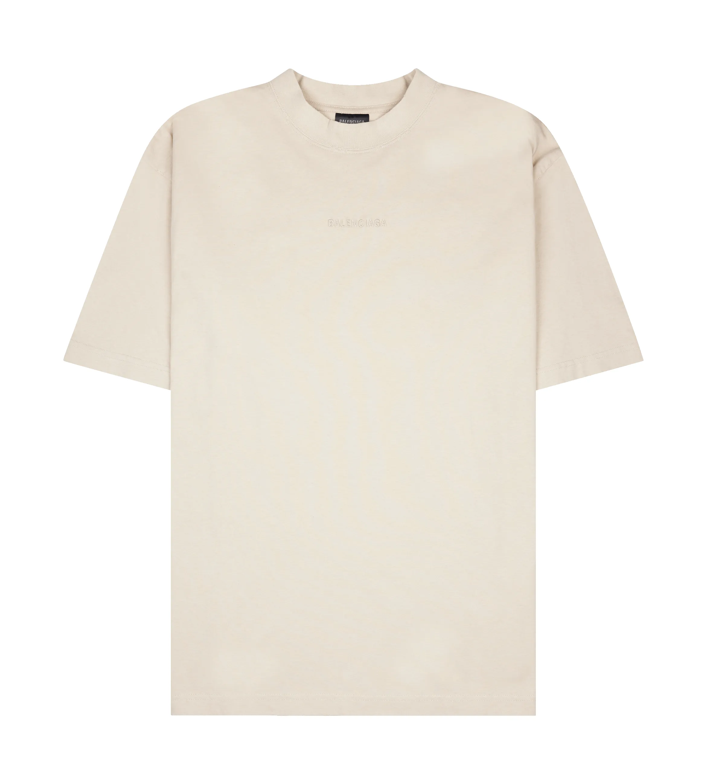 Balenciaga Logo-Embroidered T-Shirt in Light Beige sold by FOUR Amsterdam