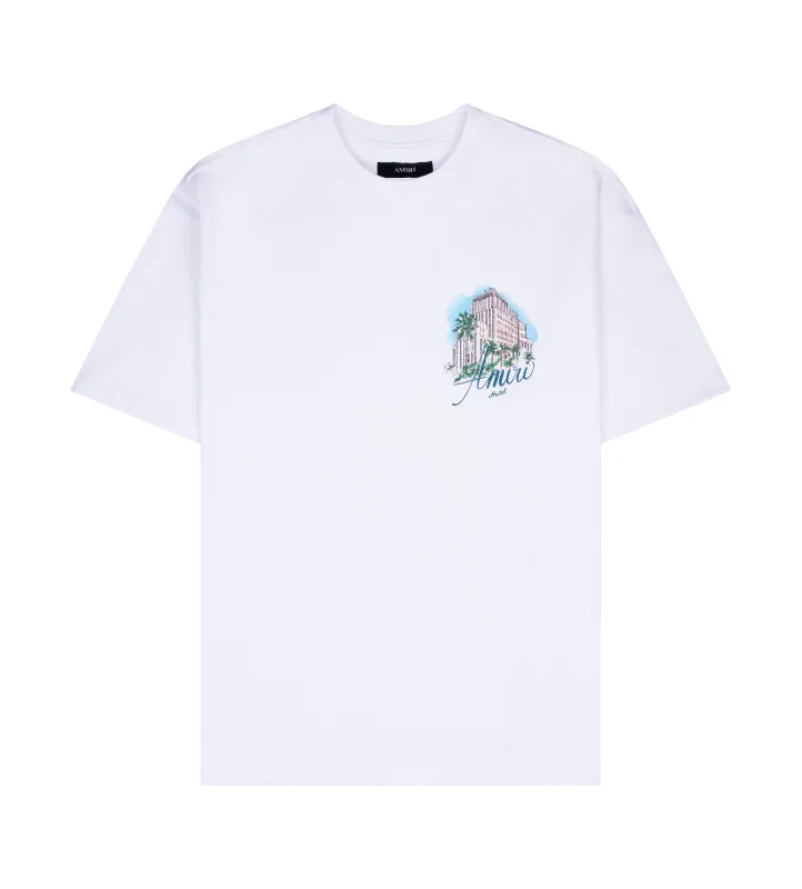 AMIRI Hotel Oversized Tee in White sold by FOUR Amsterdam
