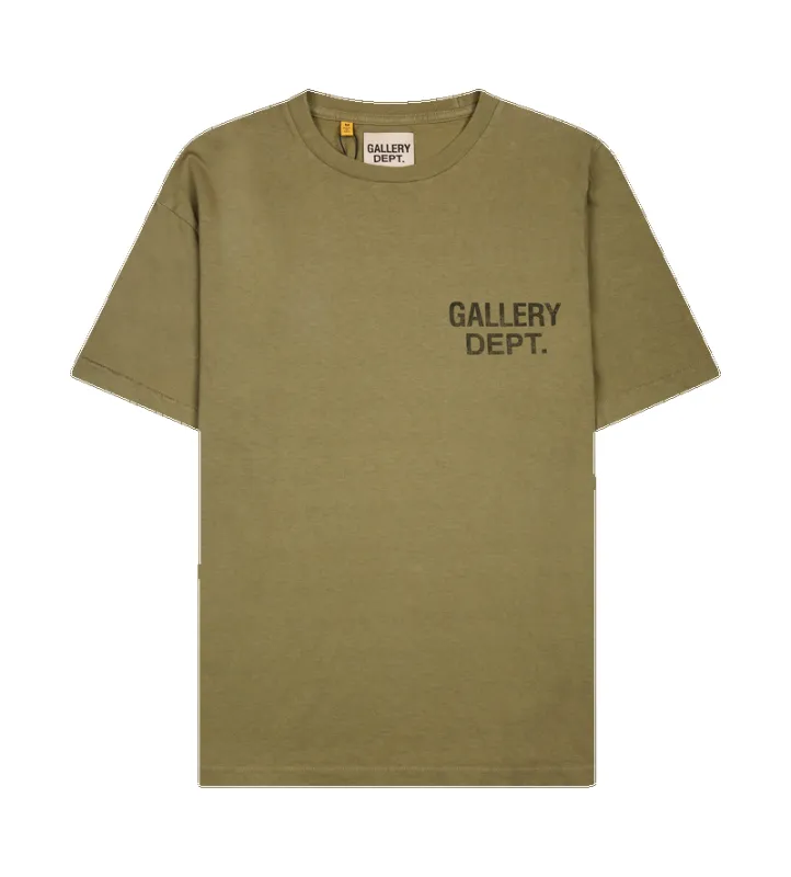 Gallery Dept. Souvenir T-Shirt in Olive Green sold by FOUR Amsterdam