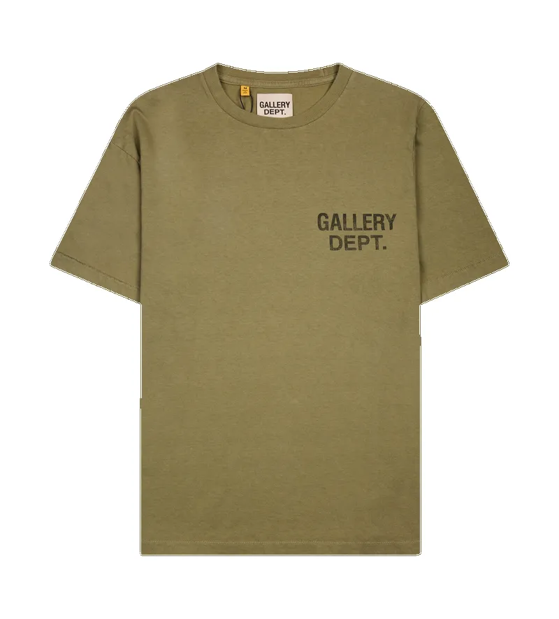 Gallery Dept. Souvenir T-Shirt in Olive Green sold by FOUR Amsterdam