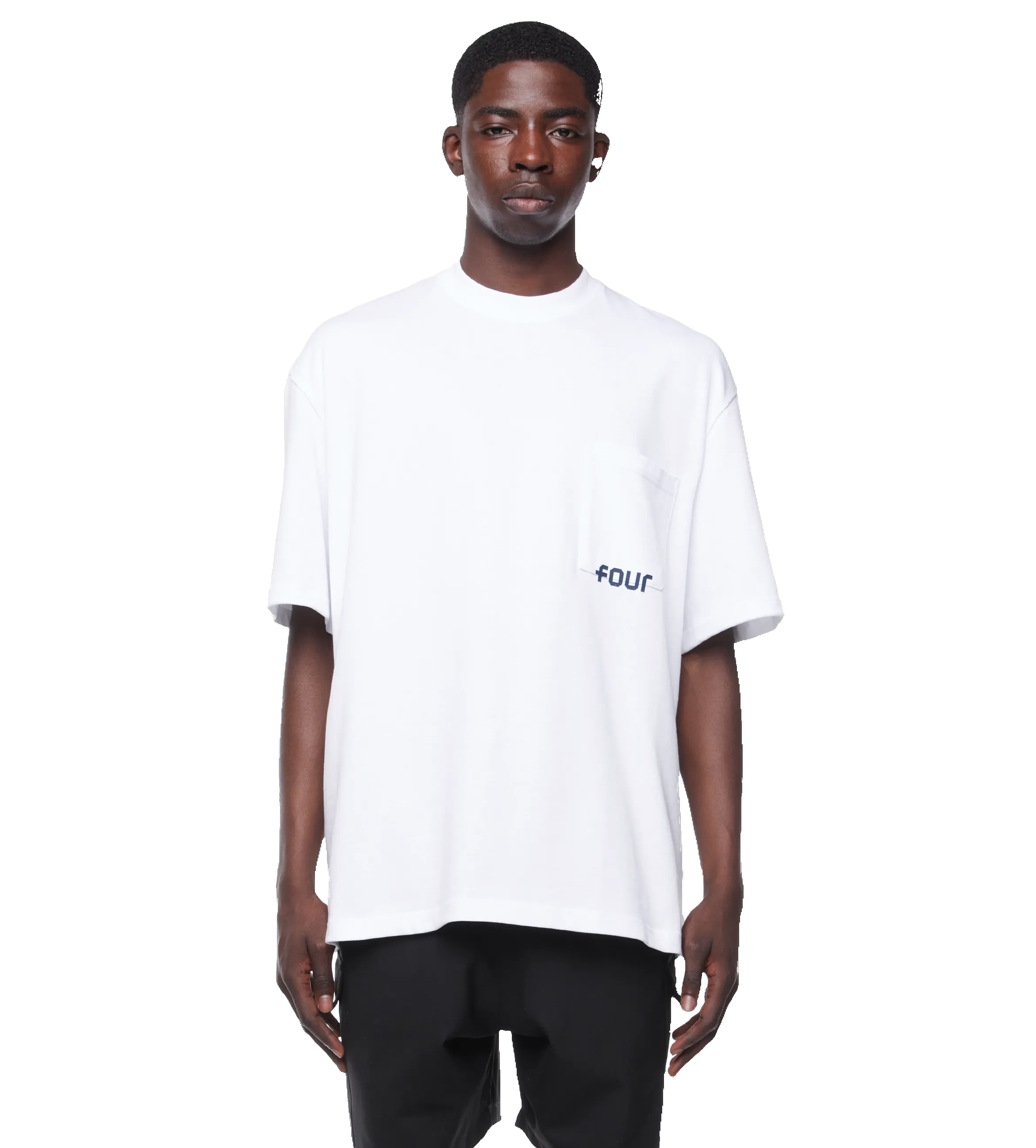 Logo Pocket Tee White sold by FOUR Amsterdam