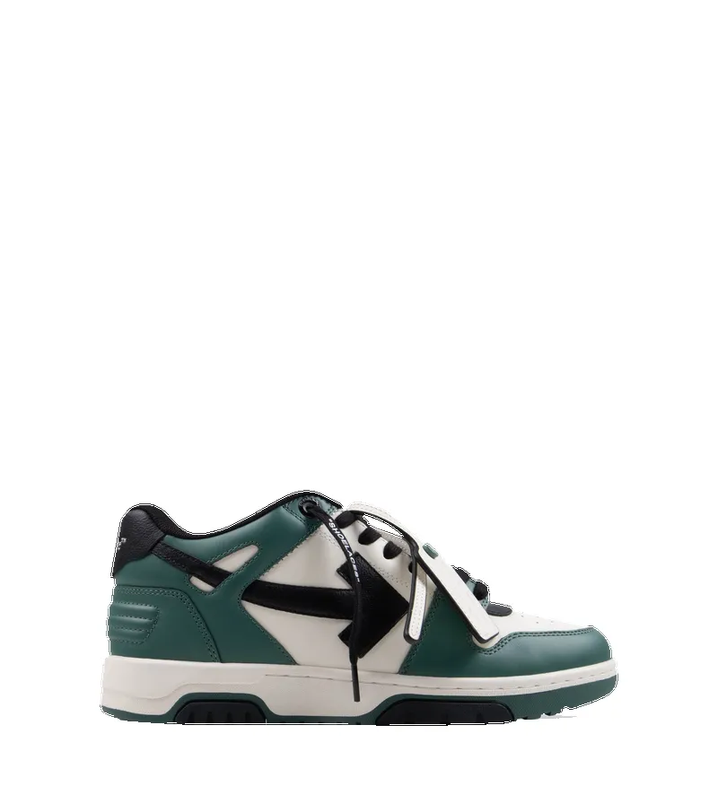 Off-White Out of Office Sneakers in Green / Black sold by FOUR Amsterdam