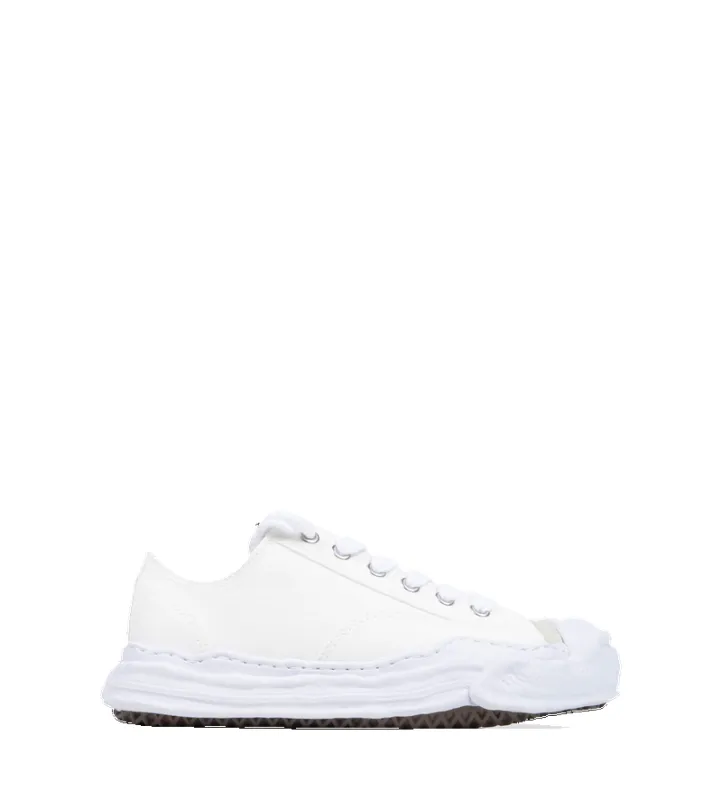 Maison Mihara Yasuhiro Hank OG Sole Canvas Low-Top Sneaker in White sold by FOUR Amsterdam