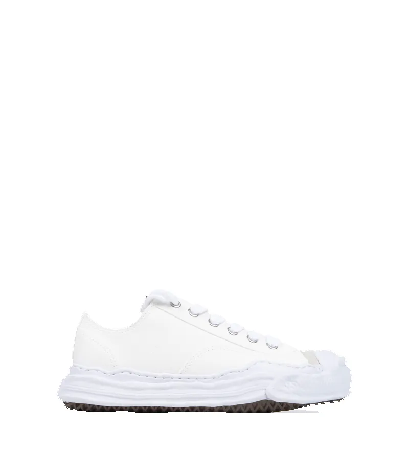Maison Mihara Yasuhiro Hank OG Sole Canvas Low-Top Sneaker in White sold by FOUR Amsterdam