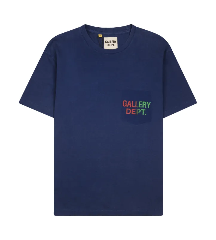 Gallery Dept. Boardwalk Logo T-Shirt in Vintage Navy made by Gallery Dept.