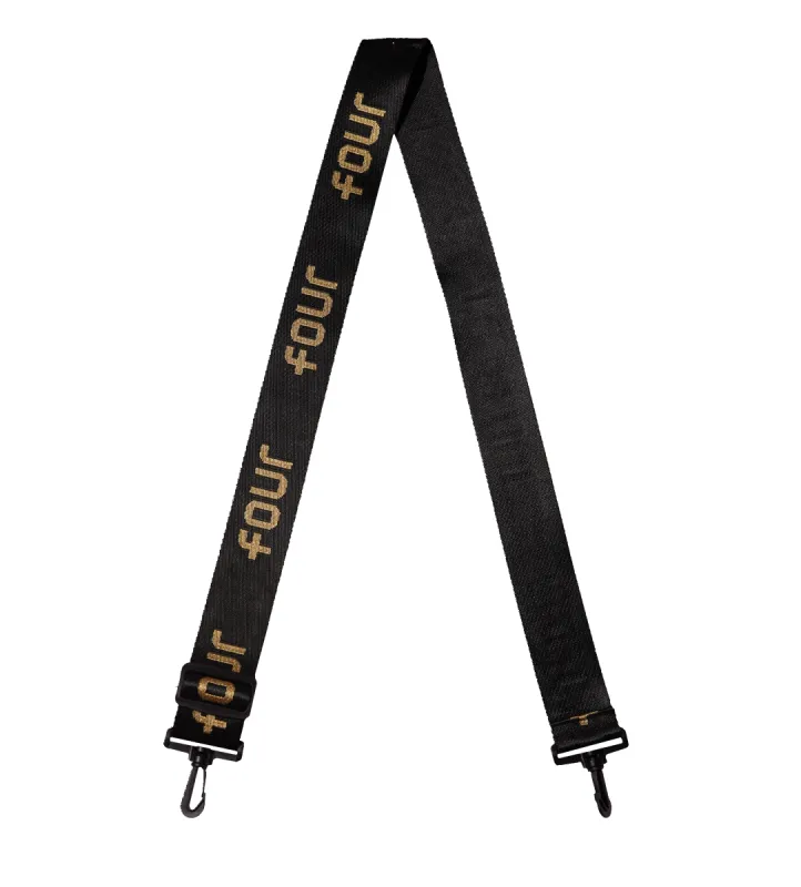FOUR Strap Black & Gold Logo sold by FOUR Amsterdam